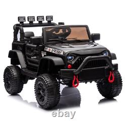 24V Kids Ride On Truck 400W Electric Jeep Car Vehicle With Music Bluetooth Remote
