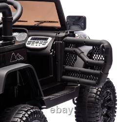 24V Kids Ride On Truck 400W Electric Jeep Car Vehicle With Music Bluetooth Remote