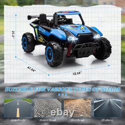 24V Kids Ride On UTV Electric Car Vehicle 4 Wheeler Off-Road Toy with Remote Blue