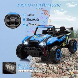 24V Kids Ride On UTV Electric Car Vehicle 4 Wheeler Off-Road Toy with Remote Blue