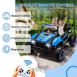 24V Kids Ride On UTV Electric Car Vehicle 4 Wheeler Off-Road Toy with Remote Blue