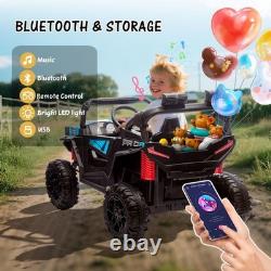 24V Kids Ride On UTV Off-Road Car 4 Wheeler Electric Vehicle Toy with Remote Blue