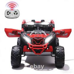 24V Kids Ride On UTV Off-Road Car 4 Wheeler Electric Vehicle Toy with Remote Red