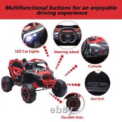 24V Kids Ride On UTV Off-Road Car 4 Wheeler Electric Vehicle Toy with Remote Red