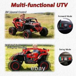 24V Kids Ride On UTV Off-Road Car 4 Wheeler Electric Vehicle Toy with Remote Red