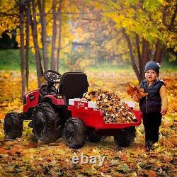24V Kids Ride on Tractor with Trailer Excavator Electric Vehicle Ride on Toy Car