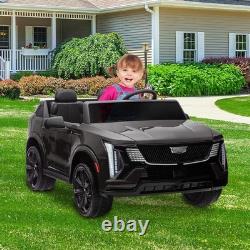 24V Licensed Cadillac Ride on Truck Car for Kids 2 Seater Electric Vehicle Black