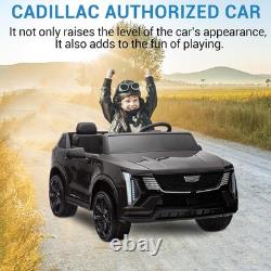 24V Licensed Cadillac Ride on Truck Car for Kids 2 Seater Electric Vehicle Black