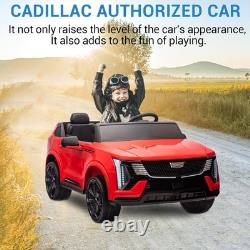 24V Licensed Cadillac Ride on Truck Car for Kids 2 Seater Electric Vehicle Red