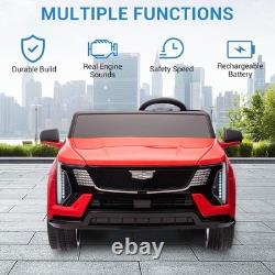 24V Licensed Cadillac Ride on Truck Car for Kids 2 Seater Electric Vehicle Red