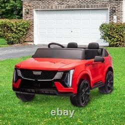 24V Licensed Cadillac Ride on Truck Car for Kids 2 Seater Electric Vehicle Red
