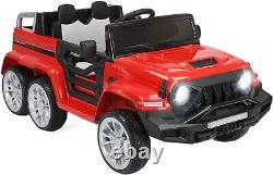 24V Powered Electric Vehicle Toy withRemote Control Kids Ride on Truck 2-Door Open