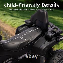 24V Ride On ATV for Kids Electric Car Vehicle Toy 4 Wheeler Off-Road with Music