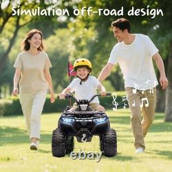24V Ride On ATV for Kids Electric Car Vehicle Toy 4 Wheeler Off-Road with Music