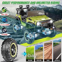 24V Ride On Car 2WD/4WD Switchable 4 Wheels Toy Car Off-Road Electric Vehicles