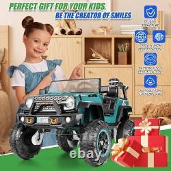24V Ride on Truck 2Seaters Electric Car Vehicle Toy for Kids with Parent Remote