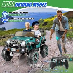 24V Ride on Truck 2Seaters Electric Car Vehicle Toy for Kids with Parent Remote