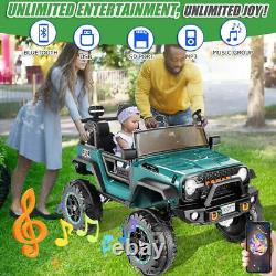 24V Ride on Truck 2Seaters Electric Car Vehicle Toy for Kids with Parent Remote