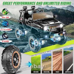 24V Ride on Truck 2 Seater Electric Car Vehicle Toy for Kids with Parent Remote