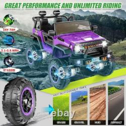 24V Ride on Truck, 2 Seater Electric Car Vehicle Toy for Kids with Parent Remote