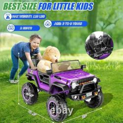 24V Ride on Truck, 2 Seater Electric Car Vehicle Toy for Kids with Parent Remote