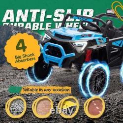 24V Ride on UTV Electric Car Vehicle Toy 400W with Remote Control for Kids Blue