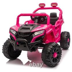 2WD Electric Toy Car with Four Wheel Suspension High Chassis Kids Vehicle for