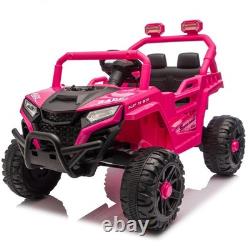 2WD Electric Toy Car with Four Wheel Suspension High Chassis Kids Vehicle for