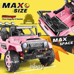 2 Seaters Ride On Truck for Kids 24V Battery Powered Electric Vehicle Toy Car