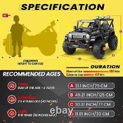 2 Seaters Ride On Truck for Kids 24V Battery Powered Electric Vehicle Toy Car