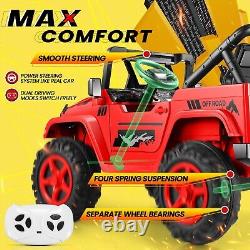 2 Seaters Ride On Truck for Kids 24V Battery Powered Electric Vehicle Toy Car