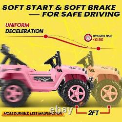 2 Seaters Ride On Truck for Kids 24V Battery Powered Electric Vehicle Toy Car