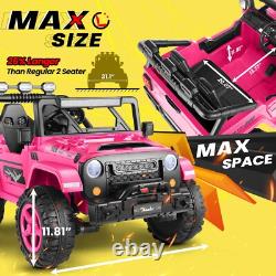 2 Seaters Ride On Truck for Kids 24V Electric Vehicle Toy Car Christmas Gift