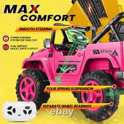 2 Seaters Ride On Truck for Kids 24V Electric Vehicle Toy Car Christmas Gift