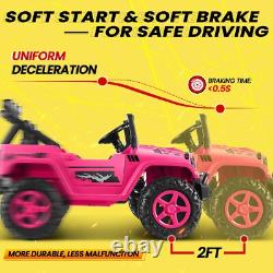 2 Seaters Ride On Truck for Kids 24V Electric Vehicle Toy Car Christmas Gift