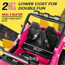 2 Seaters Ride On Truck for Kids 24V Electric Vehicle Toy Car Christmas Gift