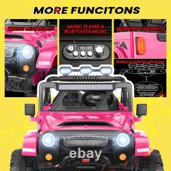 2 Seaters Ride On Truck for Kids 24V Electric Vehicle Toy Car Christmas Gift