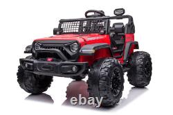 2 Seats Kids Ride On Toy Car 24V Electric Vehicles Remote Control LED Bluetooth