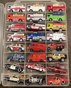 48 Fire Trucks/Police Cars/Resure Vehicles Hot Wheels! Match Box! Dayton FDP