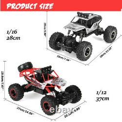 4WD RC Monster Truck Off-Road Vehicle 2.4G Remote Control Buggy Crawler Car 7