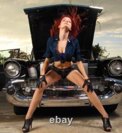 57Chevy55 Pickup Truck Hot Rod124Race Car Vintage Concept12TIN Metal Body18toY