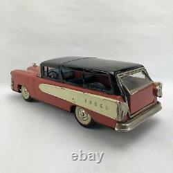 58 Ford Edsel Round-Up 2-Door Station Wagon -Rear Friction-Tin-Litho Car