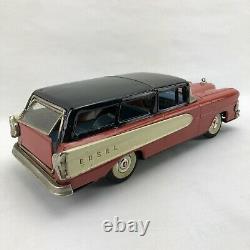 58 Ford Edsel Round-Up 2-Door Station Wagon -Rear Friction-Tin-Litho Car