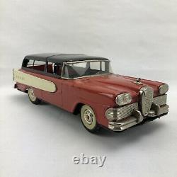 58 Ford Edsel Round-Up 2-Door Station Wagon -Rear Friction-Tin-Litho Car