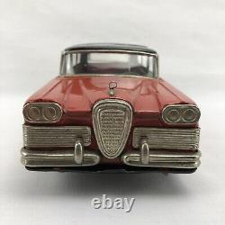 58 Ford Edsel Round-Up 2-Door Station Wagon -Rear Friction-Tin-Litho Car