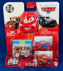 5 Pixar Cars MINI RACERS 3-Pk SOAPY MATER Clutch Aid Tractor IVY Hot Rod Mater