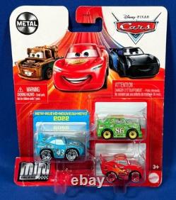 5 Pixar Cars MINI RACERS 3-Pk SOAPY MATER Clutch Aid Tractor IVY Hot Rod Mater
