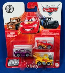5 Pixar Cars MINI RACERS 3-Pk SOAPY MATER Clutch Aid Tractor IVY Hot Rod Mater