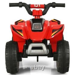 6V Electric Kids Ride On Car ATV 4-Wheeler Red Color Toy Toddlers Vehicle Drive