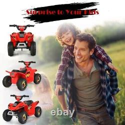 6V Electric Kids Ride On Car ATV 4-Wheeler Red Color Toy Toddlers Vehicle Drive